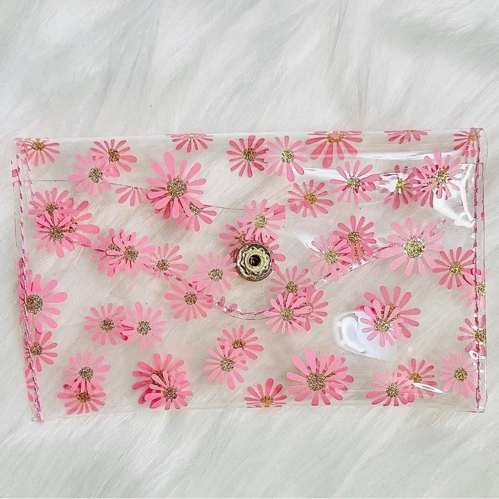 Floral Clear Card Case Wallet Bundle 2 style 2